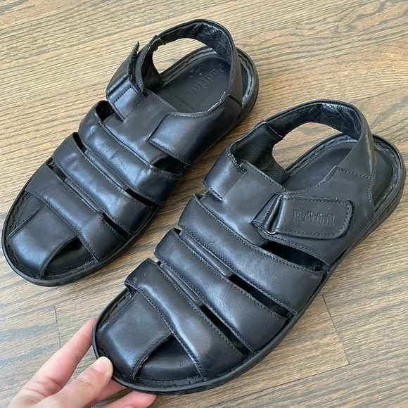Padrinni Men’s genuine leather fisherman summer sandals slingback EU 43 main image 9